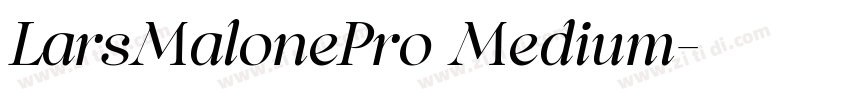 LarsMalonePro Medium字体转换